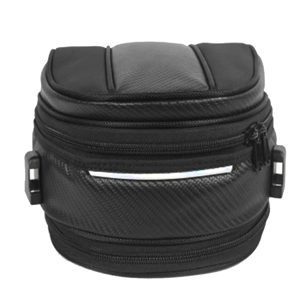 Motorcycle Tail Seat Bag Saddle Bags Waterproof Sport Backpack Durable Black