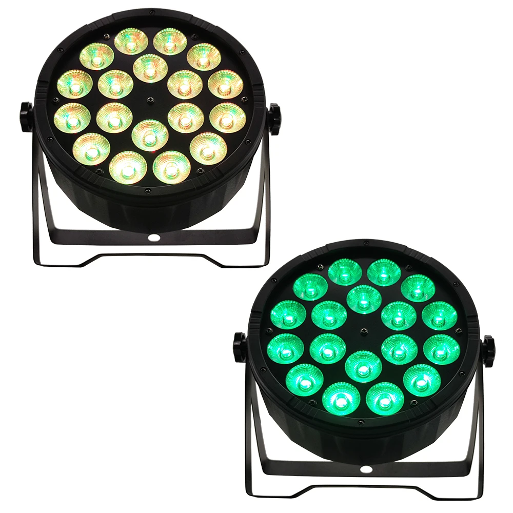 2pcs/lot 18X12W RGBW 4in1 led par lights dmx512control par led professional disco lighting
