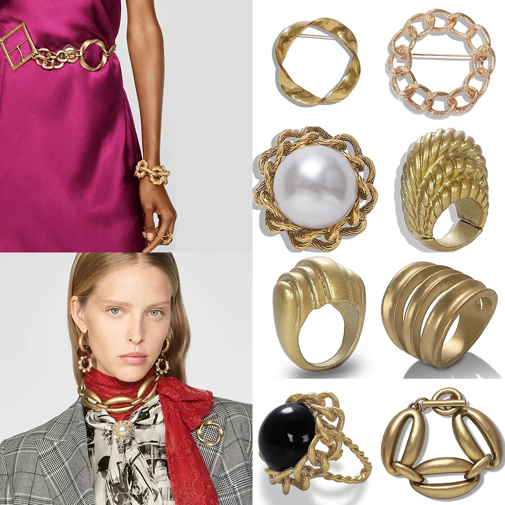 

Fashion ZA New Jewelry Sets for Women Bracelets Brooches Crystal Pearl Jewelry Bangle Elegant Lady Wedding Gifts Date Wholesale