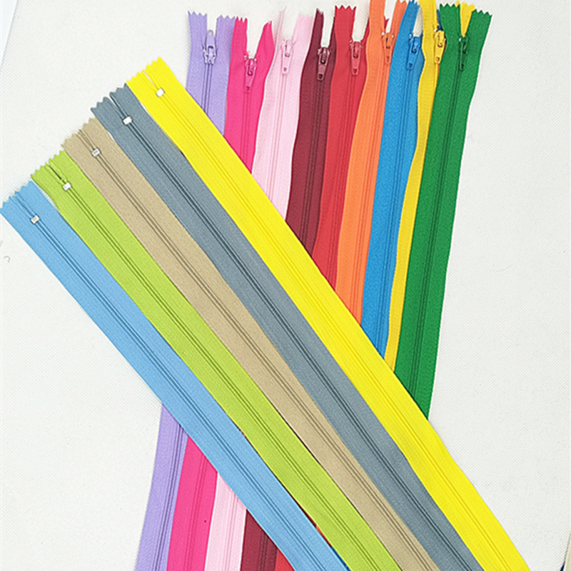 5pcs 4Inch-24 inch (10cm-60cm) Nylon Coil Zippers for Tailor Sewing Crafts Nylon Zippers Bulk 20 Colors