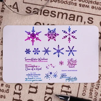 

Carbon Steel Snowflake Series Cutting Die Transparent Seal Stamp for DIY Scrapbooking Photo Album Embossing Paper Card Decor