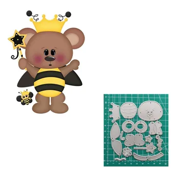 

Celebration Bear Cutting Dies 2020 Fustelle Metalliche Per Scrapbooking Die Cuts For Paper Crafting Die