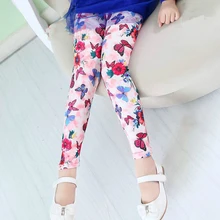 От 2 до 14 лет; детские леггинсы для девочек; Детские Классические леггинсы с цветочным принтом для малышей; весенние детские штаны для девочек; Осенние леггинсы для девочек