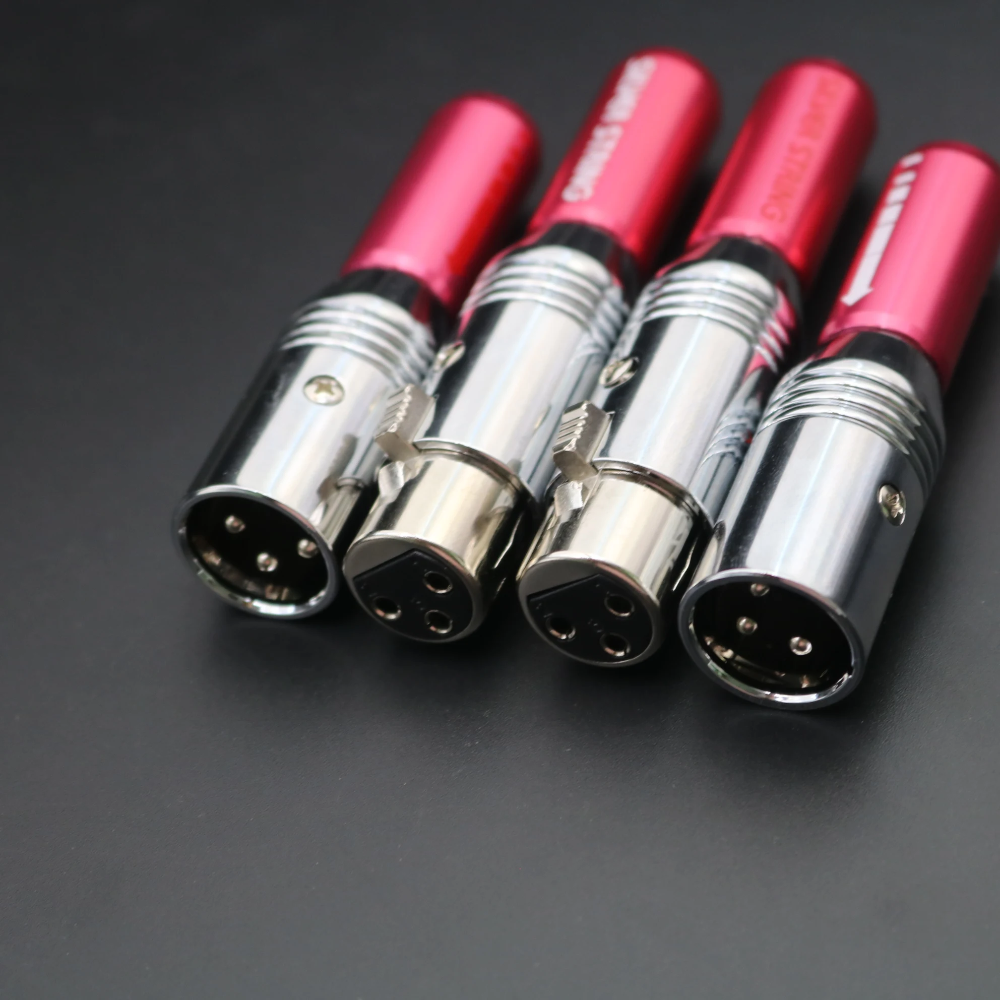 XSSH 2 шт. женский 2 шт. Штекерный соединитель Hi-end Hifi аудио разъем 3 штыревый Разъем черный металлический корпус латунь медь серебро XLR разъем