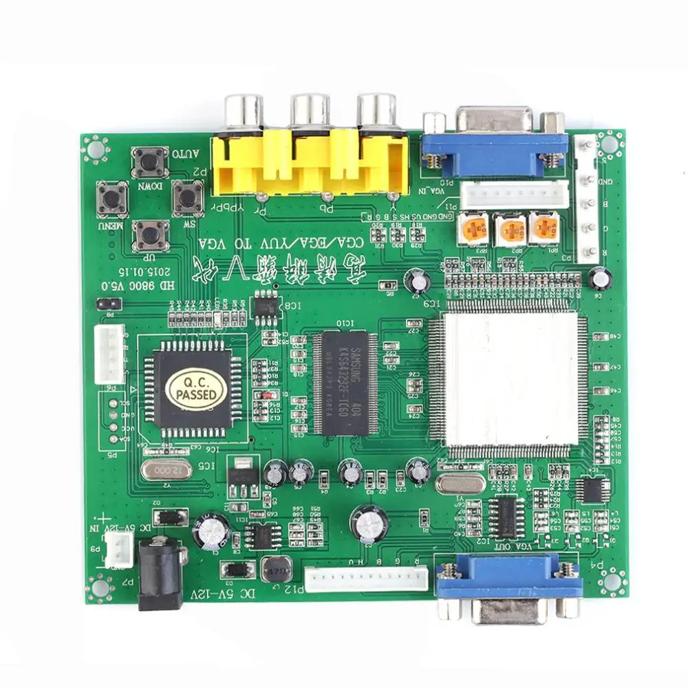 

RGB CGA EGA YUV to VGA HD Video Converter Board Moudle HD9800 HD-Converter Board GBS8200 Non-Shielded Protection