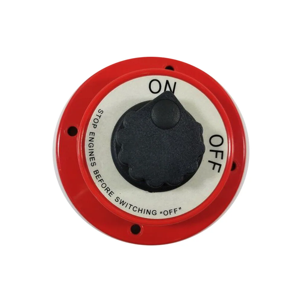 Boat 2 Position Red Plastic Switch Panel 3.7” Housing Red On-Off Power Panel Battery Switch Isolator Fitting