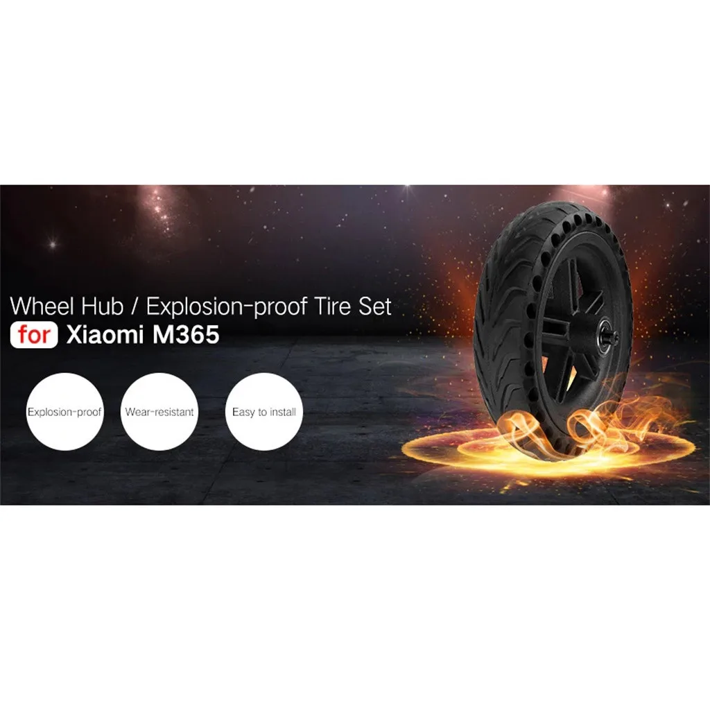 Новая ступицы колеса и взрывозащищенные шины набор для Xiaomi M365 Черный Велоспорт m365 e велосипед m365 аксессуары#6