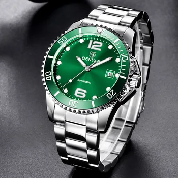 

BENYAR Stainless Steel Mechanical Watch Men Luxury Brand Business Waterproof Automatic Wrist Watch Male Clock montre homme