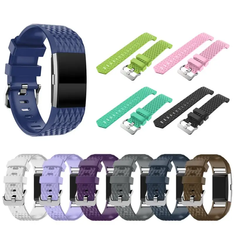 Sports Band For Fitbit Charge 2 Silicone Wristband Wrist Strap Soft Watchband Replacement Smart Watch | Электроника