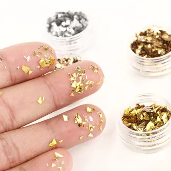 

Nail Jewelry Does Not Speculate Gold And Silver Platinum Pieces Korean Phototherapy Nails Patch Shell Paper Foil Pieces