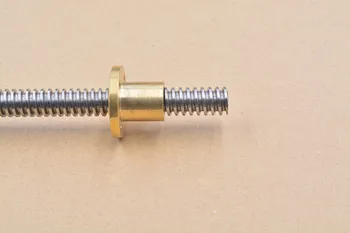 

304 stainless steel T16 screw length 400mm lead 3mm 4mm 8mm trapezoidal spindle with nut