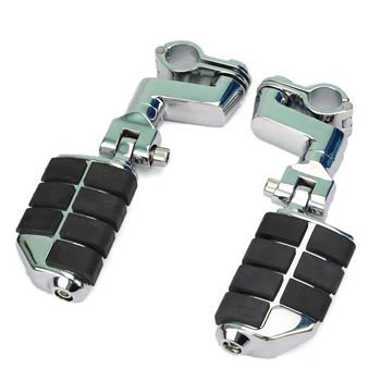 

Motorcycle Dually Highway Clamp 1" Foot Pegs Footrest For Harley Sportster Honda GoldWing GL1800 Yamaha Suzuki Kawasaki VN800