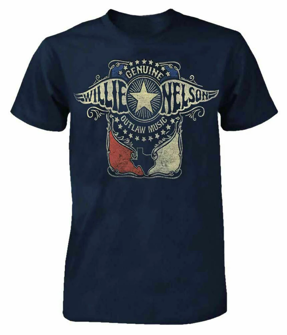 Willie Nelson Outlaw музыкальная футболка рок н ролл группы черные мужские женские