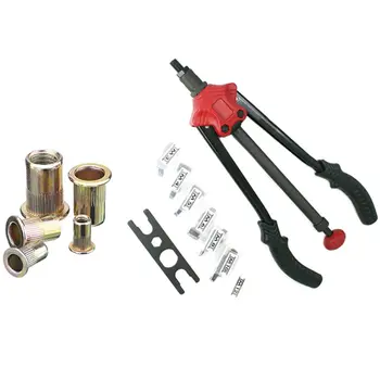 

Hand Thread Rivet Nut Pliers Into the Manual Rivet Nut Rivet Nut Tool with 166Pcs/Set Mixed Carbon Steel Rivet Nut
