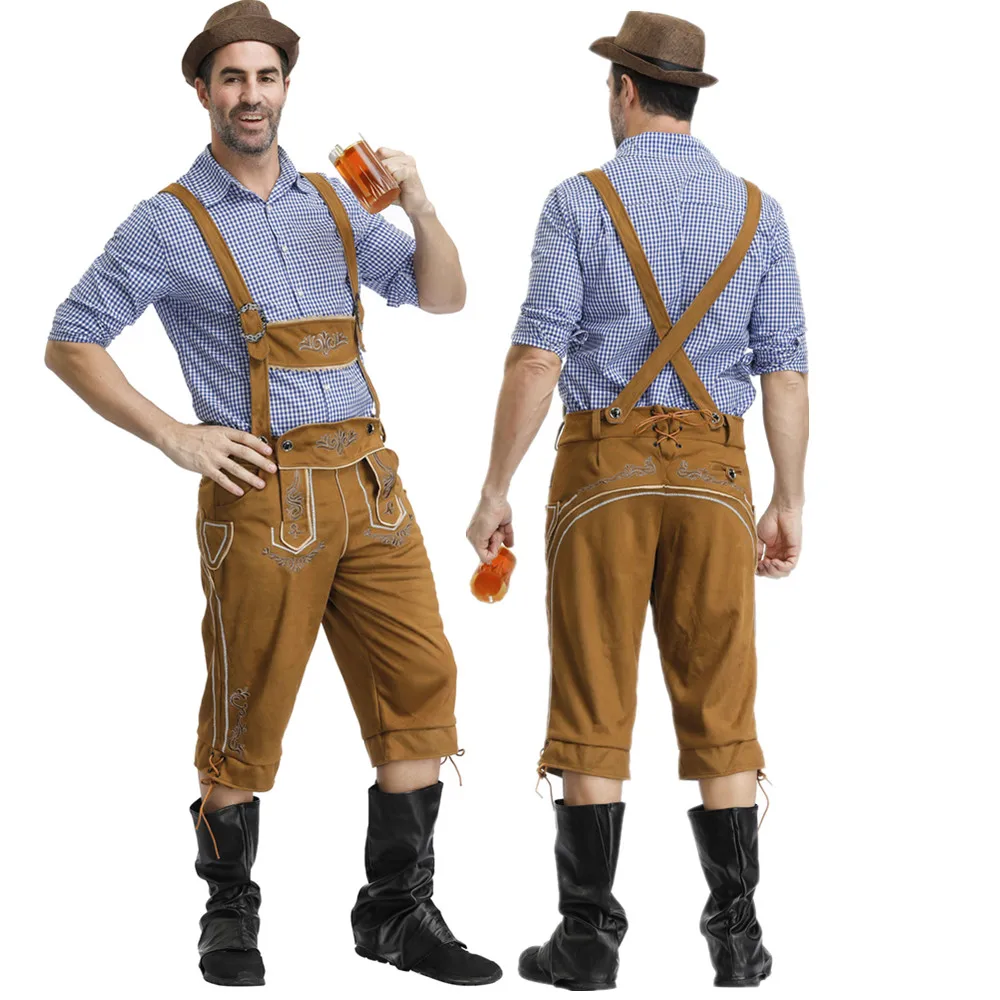 Mens Funny Oktoberfest Drindl Beer Girl Stag Do Fancy Dress Costume Outfit L-XXL