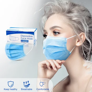 

Disposable mouth face mask adult 3 Layer filter Masks Profession Breathable mascherine Mask Safe Mask PM 2.5 Respirator