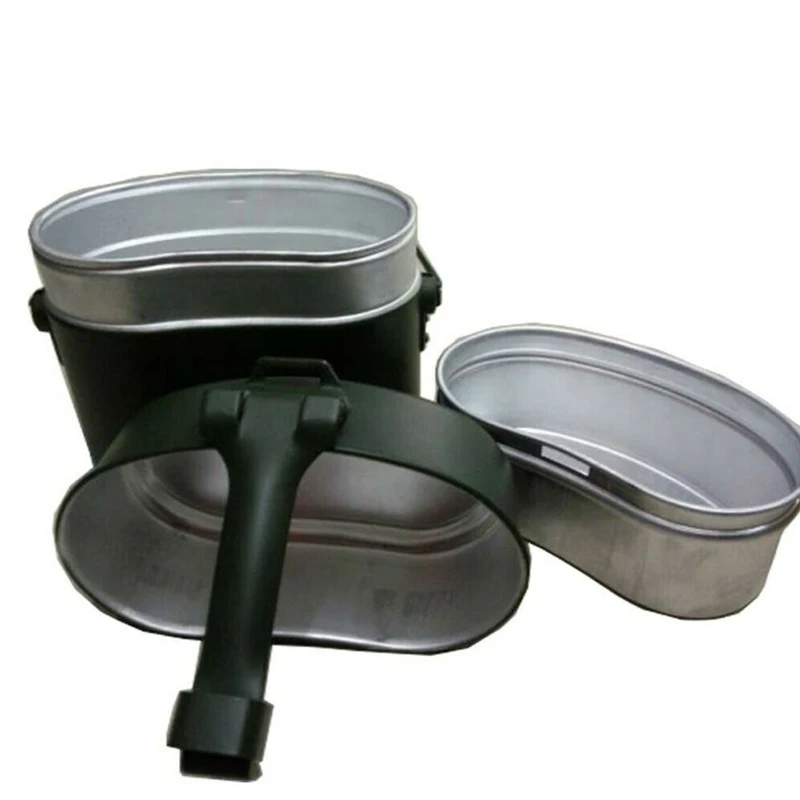 1 комплект Открытый армейский ланч бокс посуда для походов портативное военное оборудование походная кастрюля для турпоходов чаша алюминиевая быстрая нагрев