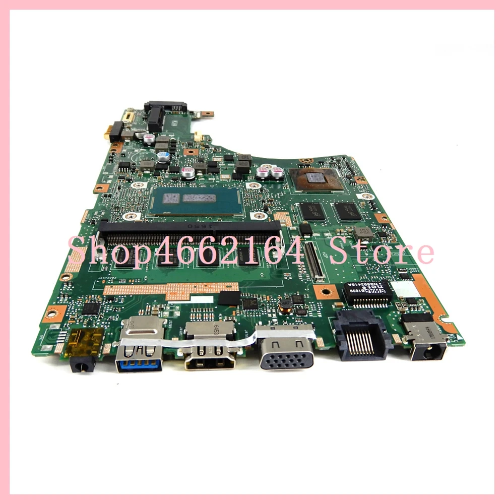  X455LF 4GB RAM I5-5200 CPU REV:3.1 EDP motherboard For ASUS X455L X455LF X455LJ X455LB X455LD A455L