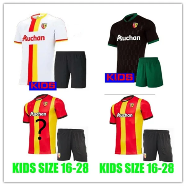 

KIDS kit 20 21 RC Lens soccer jerseys maillot de foot FOFANA GANAGO Kakuta Gradit Fortes Perez 2020 2021 home away third KIDS k