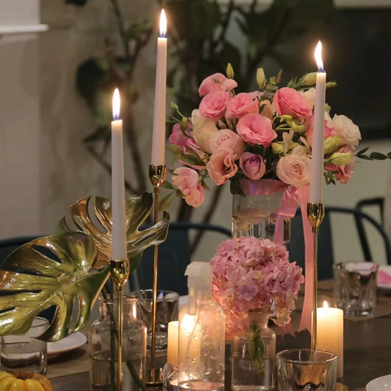 European candle holder single head tieyi candlestick romantic table setting creative home decoration wedding set | Дом и сад