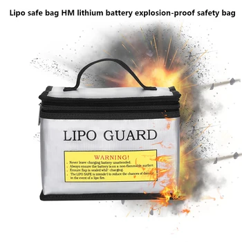 

LiPo Guard Large Space Fireproof Bag Fireproof Battery Bags Safe Heat Protection Explosion-proof Bag Lithium Battery Safe Bag