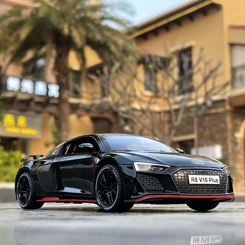 1:24 AUDI R8 V10 Plus модель спортивного автомобиля из сплава литой металлический
