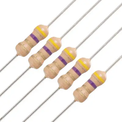 100x1/4 W 250V 4,7 Ом 4R7 сквозное отверстие резистор из углеродистой пленки