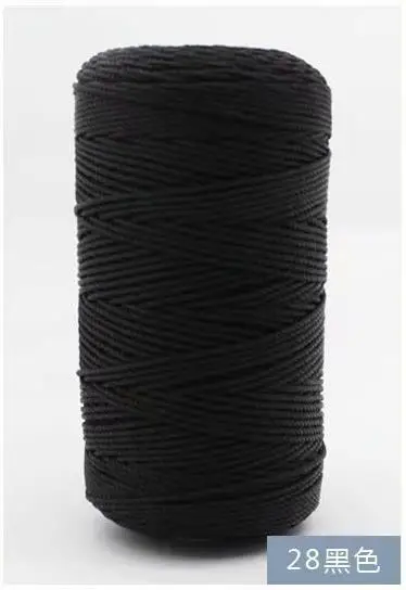 mylb 1Pc=100g 39 Colors Polypropylene Sewing Thread Cotton Rope Wedding Braided Cord Macrame Artisan yarn to bag hat handmade - Цвет: 28