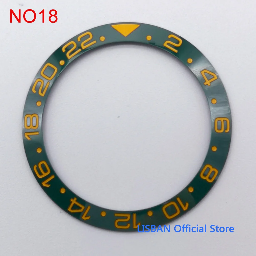 Premium Ceramic Bezel Insert for Watch Cases - 38mm Outer Diameter