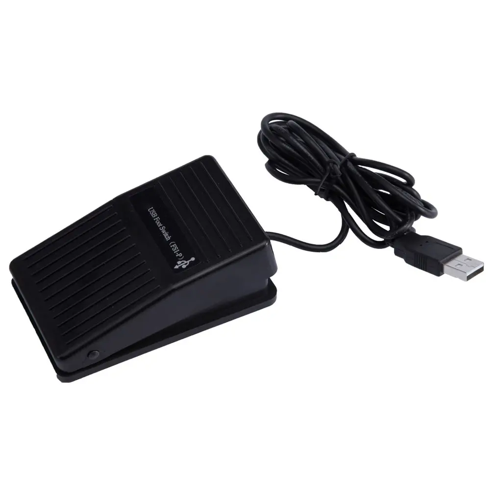 

USB Single Foot Switch Pedal Control Keyboard Mouse Black Plastic Switch Pedal for PC Game 2018 Newest