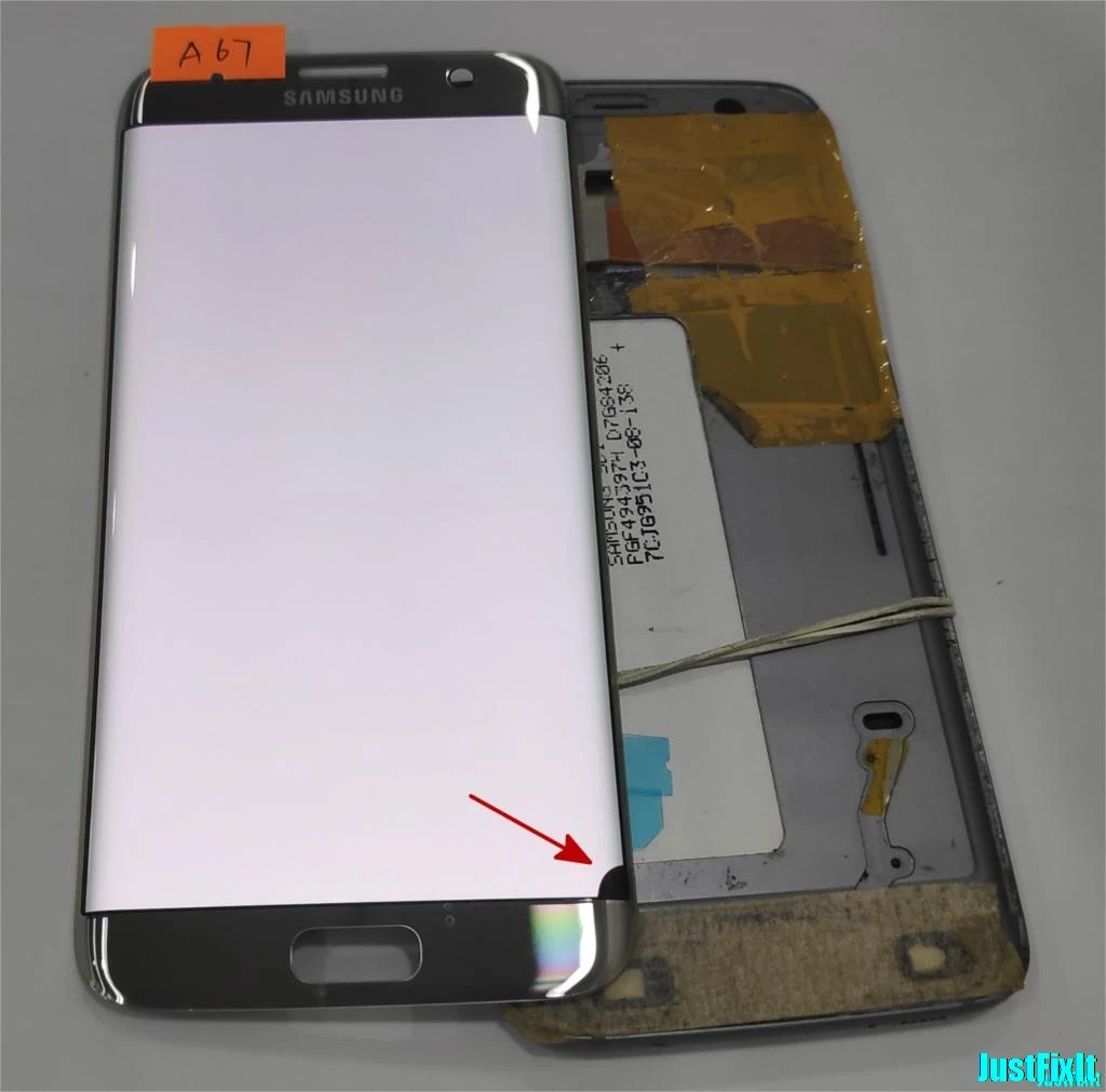 Для samsung Galaxy S7 edge G935F G935A G935FD сжигание тени и дефект ЖК-дисплей с сенсорным экраном дигитайзер