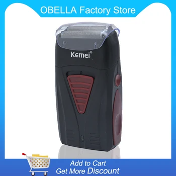 

Kemei New Cordless Electric Razor Men's Double-Sided Silver Knife Net Portable Travel Men's Daily Necessities barber clippers
