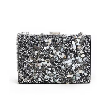 

Small square bag female bag new Korean version of the box glossy single shoulder chain simple diagonal package