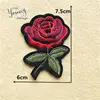 New Arrival rose flower patches embroidery applique clothes sewing patch DIY badge patch accessories 1pcs sell Free Shipping ► Photo 2/2