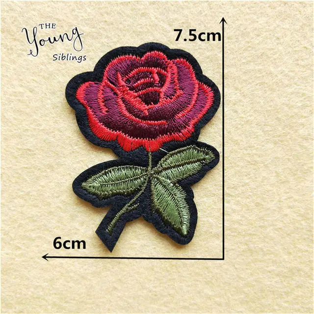 New Arrival rose flower patches embroidery applique clothes sewing patch DIY badge patch accessories 1pcs sell New Arrival rose flower patches embroidery applique clothes sewing patch DIY badge patch accessories 1pcs sell Free Shipping