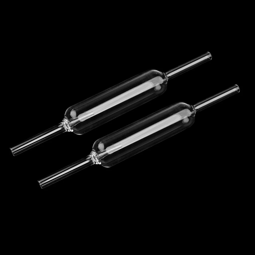 2x Aquarium Glass CO2 Bubble Counter Recorder for Fish Tank Planted Straight