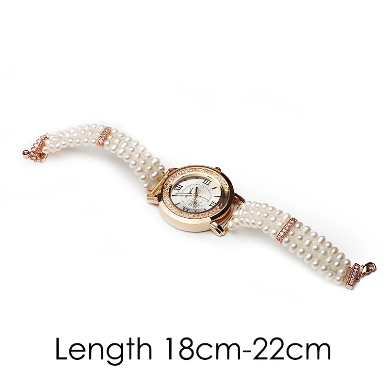 Fashion Beautiful Natural Freshwater Pearl Bracelet Watch,Trendy Girl Bracelet Birthday Gift