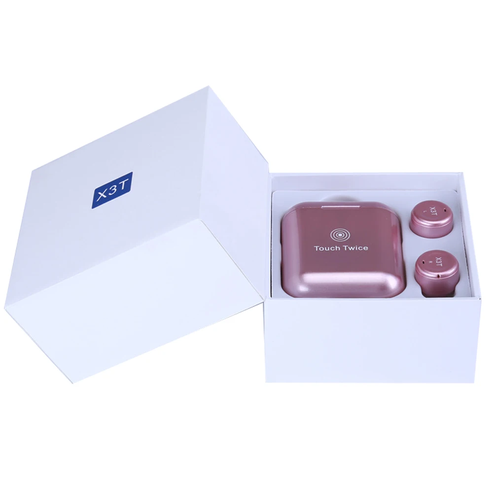 TWS X3T Bluetooth гарнитура беспроводная Bluetooth 4,2 наушники wtih зарядное устройство коробка бас X1t X2T обновленная для iPhone samsung Android