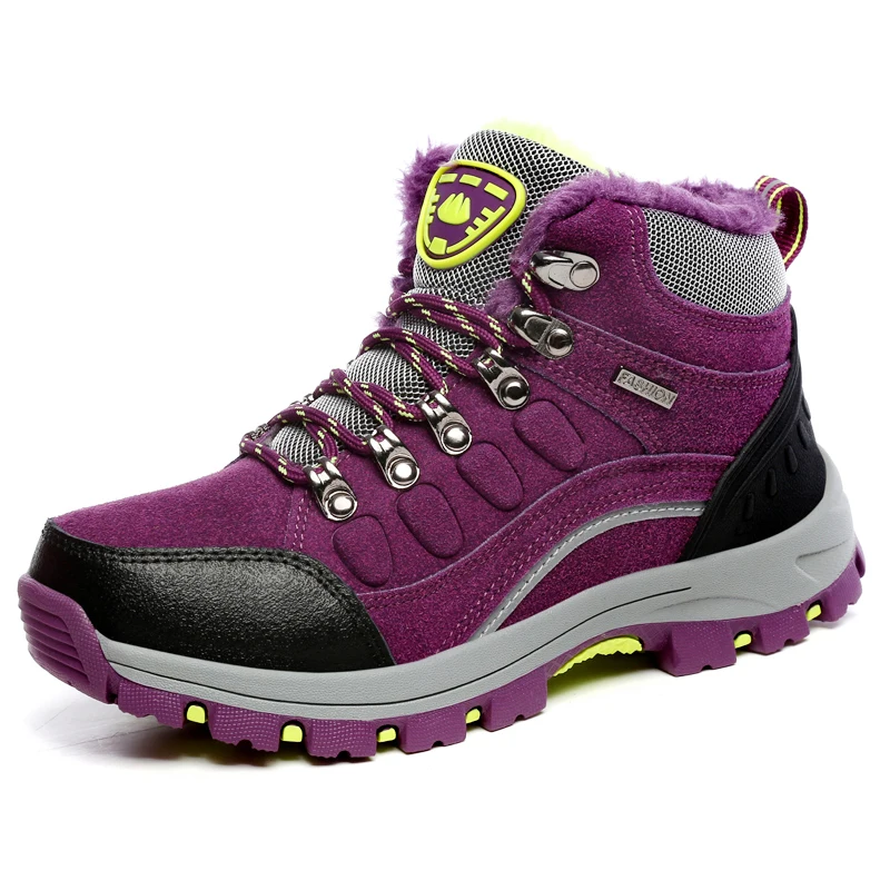 new men's shoes hiking shoes outdoor cotton shoes men's winter warm plus velvet travel leisure sports dad shoes