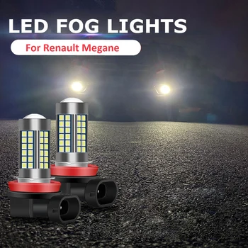 

2PC H11 H8 Car LED Bulb Driving Fog Light Lamp Bright Style Car For Renault Megane Fluence Koleos Latitude Car Fog Light Styling