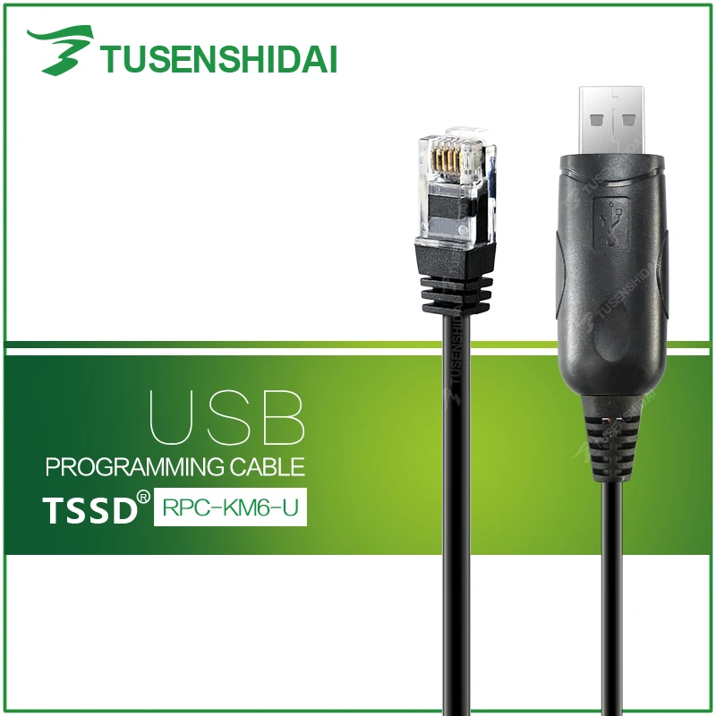 

USB Programming Cable 6-PIN Jack for Car Radio TK-768 TK-768G TK-868 TK-850 TK-8160 TM-271A