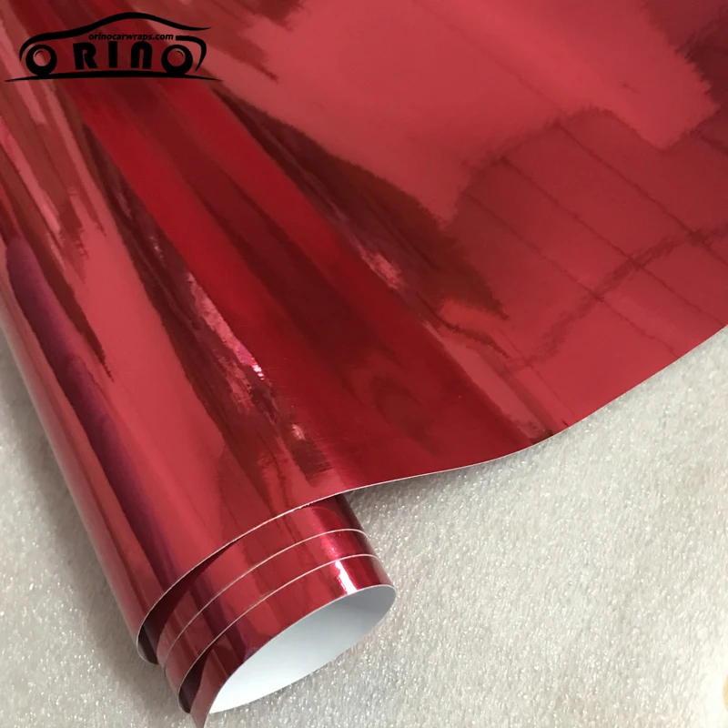 Red Chrome Vinyl Film Sticker-5