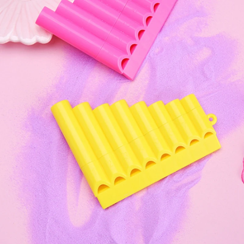 3 шт. флейта из древесного ветра 8 трубок пластиковая флута Panpipe ручная работа