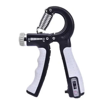 

R-type Grip Force Enhancer Adjustable Countable Finger Rehabilitation Training Muscle Strength Hand Grip