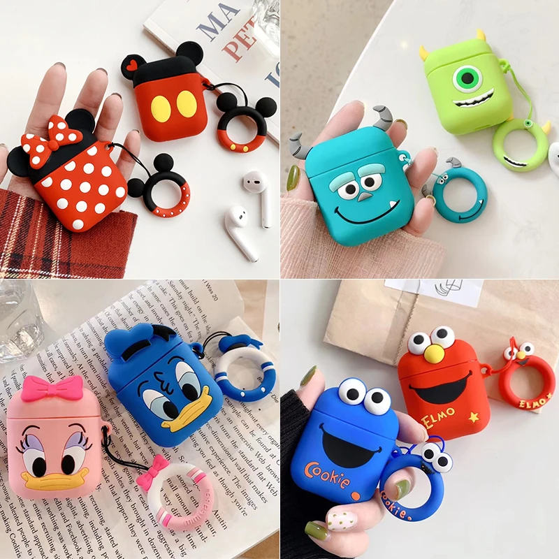 

Cubierta carga auriculares CDG de dibujos animados transparente caliente para AirPods Apple 1 2 PC blanca Bluetooth auriculares