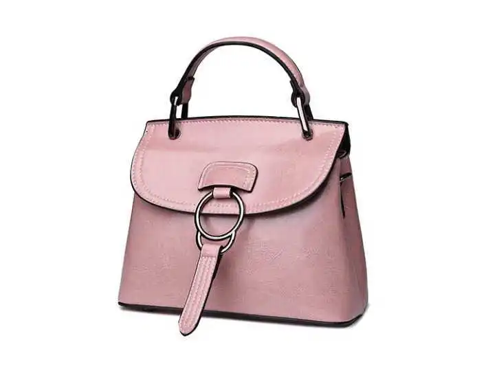 

2019 new JIULIN high-quality fashion leather oil wax ladies shoulder bag women handbag