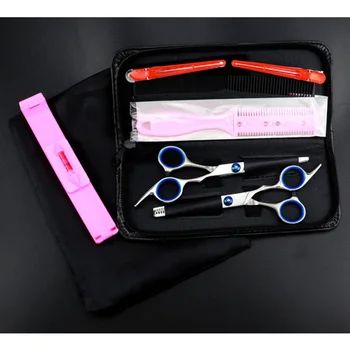 

1 Set/10pcs Professional Haircut Scissors Tools Kit Hair Cutting Supplies Barbershop Accessories for Home Barber Shop