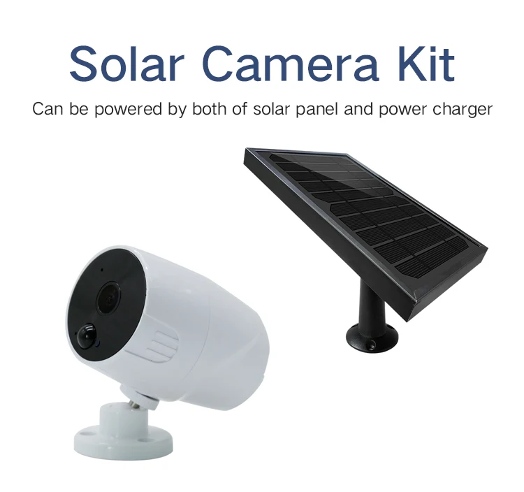

Yobang Security Solar Power Surveillance HD IP Camera IP65 Waterproof IR Night Vision Indoor Outdoor Security CCTV Solar Camera
