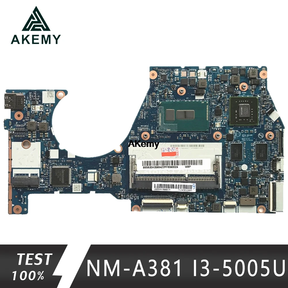 

NM-A381 laptop motherboard for Lenovo YOGA3 14 Motherboard BTUU1 NM-A381 REV:1.0 I3-5005U GT940 2GB original mainboard
