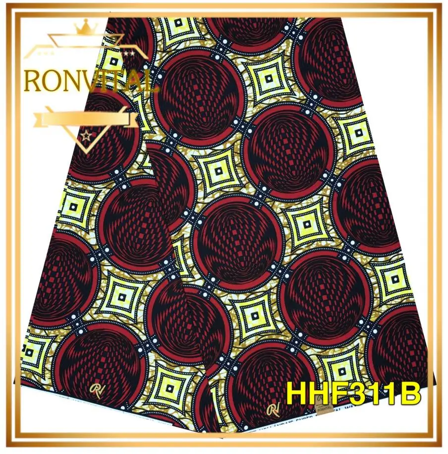 Женское платье DIY восковая ткань ronvital африканская печать высокого качества хлопок Материал DIY ткани 6 ярдов/партия